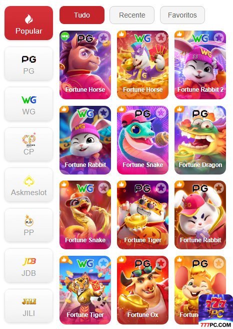 Experiência de Jogos 777pc.com